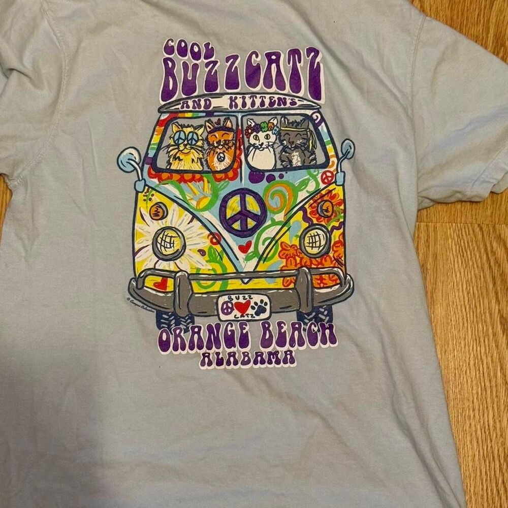 Unbranded Men's Blue and Grey T-shirt